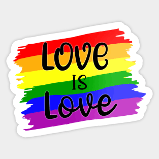 Love is love Sticker